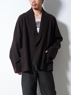 SEVEN BY SEVEN 男士 CARDIGAN JACKET  ‐Hard Twist Crepe Knit‐ 圖片4