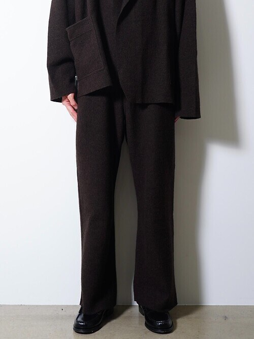 KNIT PANTS ‐Hard Twist Crepe‐｜SEVEN BY SEVEN 남성