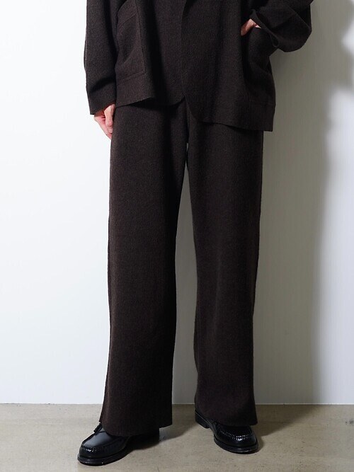 KNIT PANTS ‐Hard Twist Crepe‐｜SEVEN BY SEVEN 男士