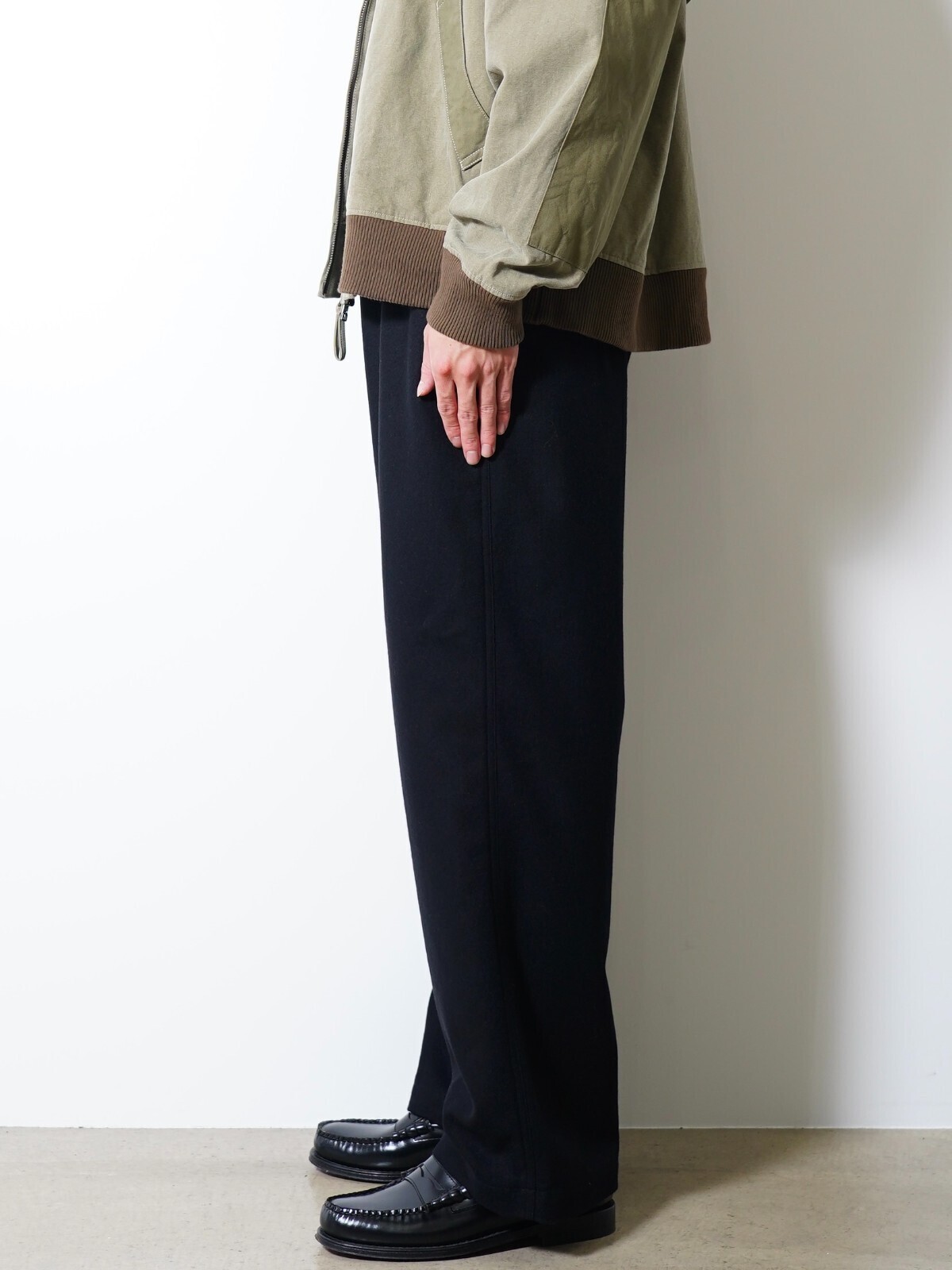 SEVEN BY SEVEN 男裝 EASY TROUSERS  - Powder Melton - 圖片2