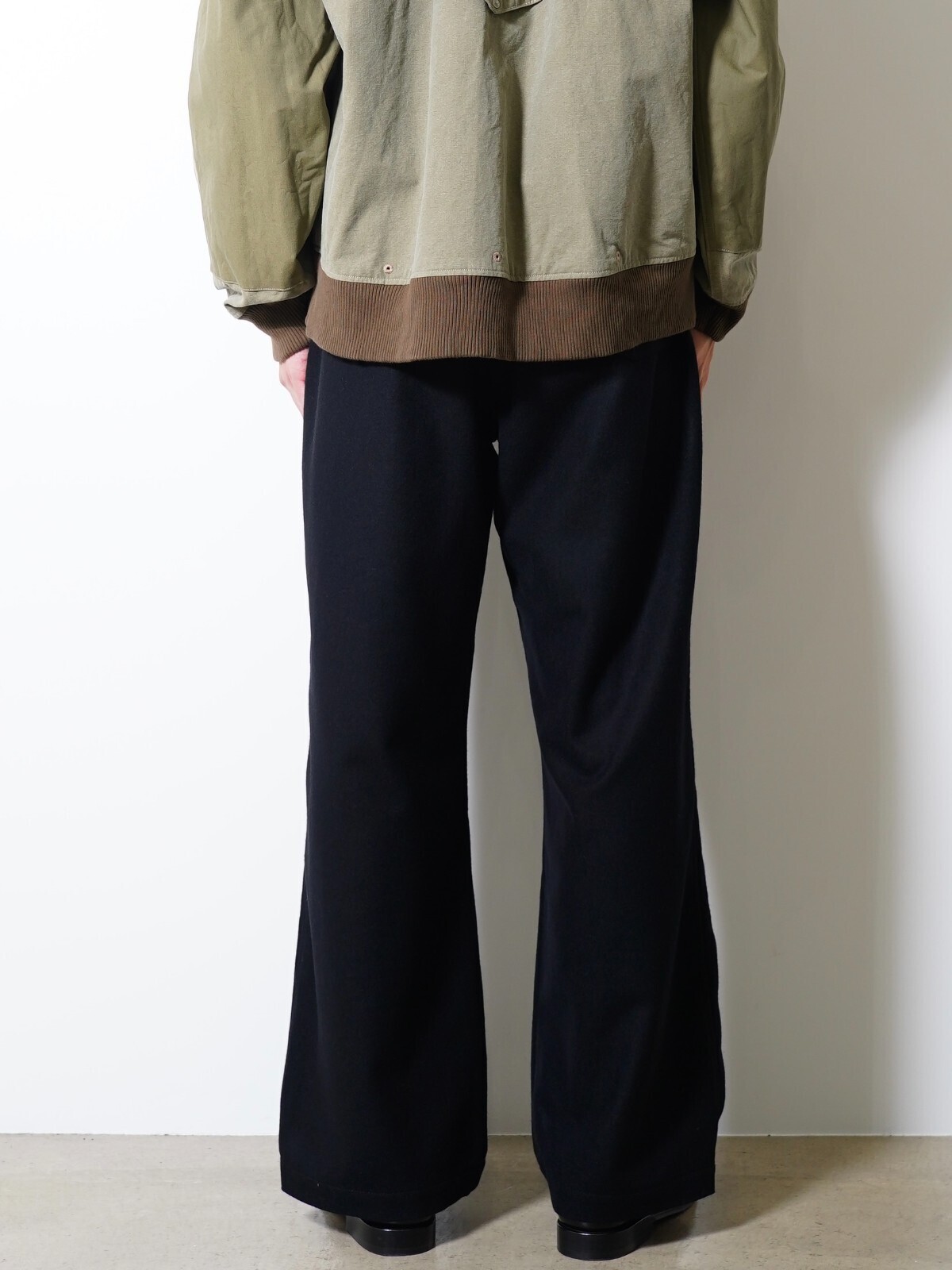 SEVEN BY SEVEN 男裝 EASY TROUSERS  - Powder Melton - 圖片3