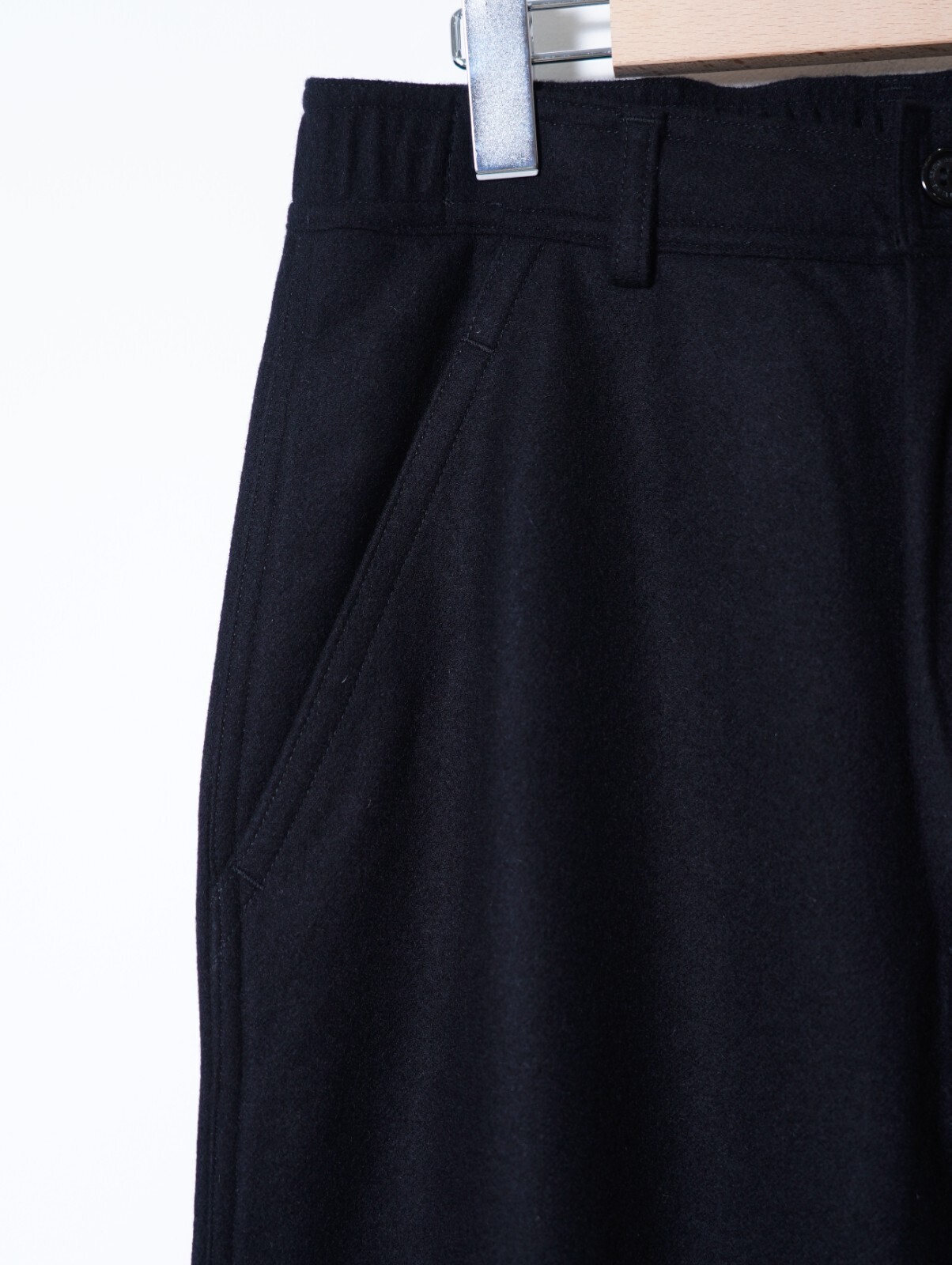 SEVEN BY SEVEN 男裝 EASY TROUSERS  - Powder Melton - 圖片8