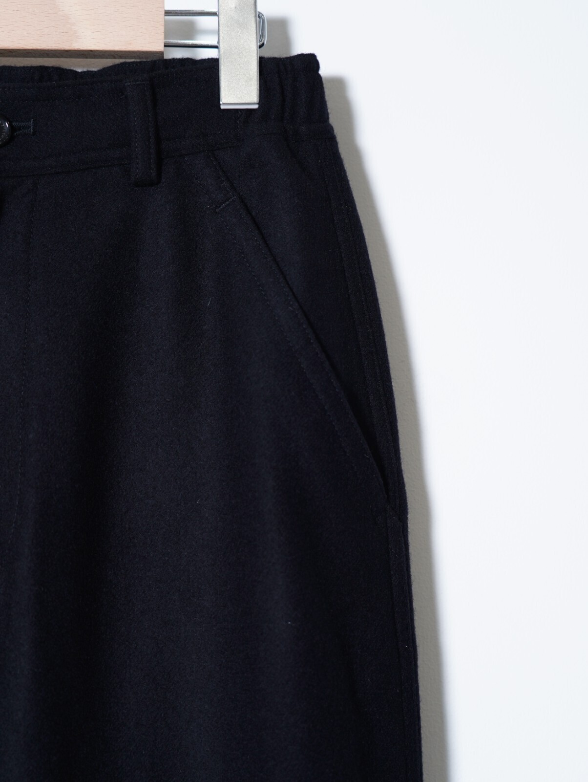 SEVEN BY SEVEN 男裝 EASY TROUSERS  - Powder Melton - 圖片9