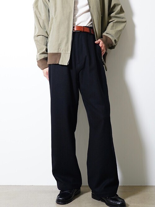 EASY TROUSERS  - Powder Melton -｜SEVEN BY SEVEN 男裝
