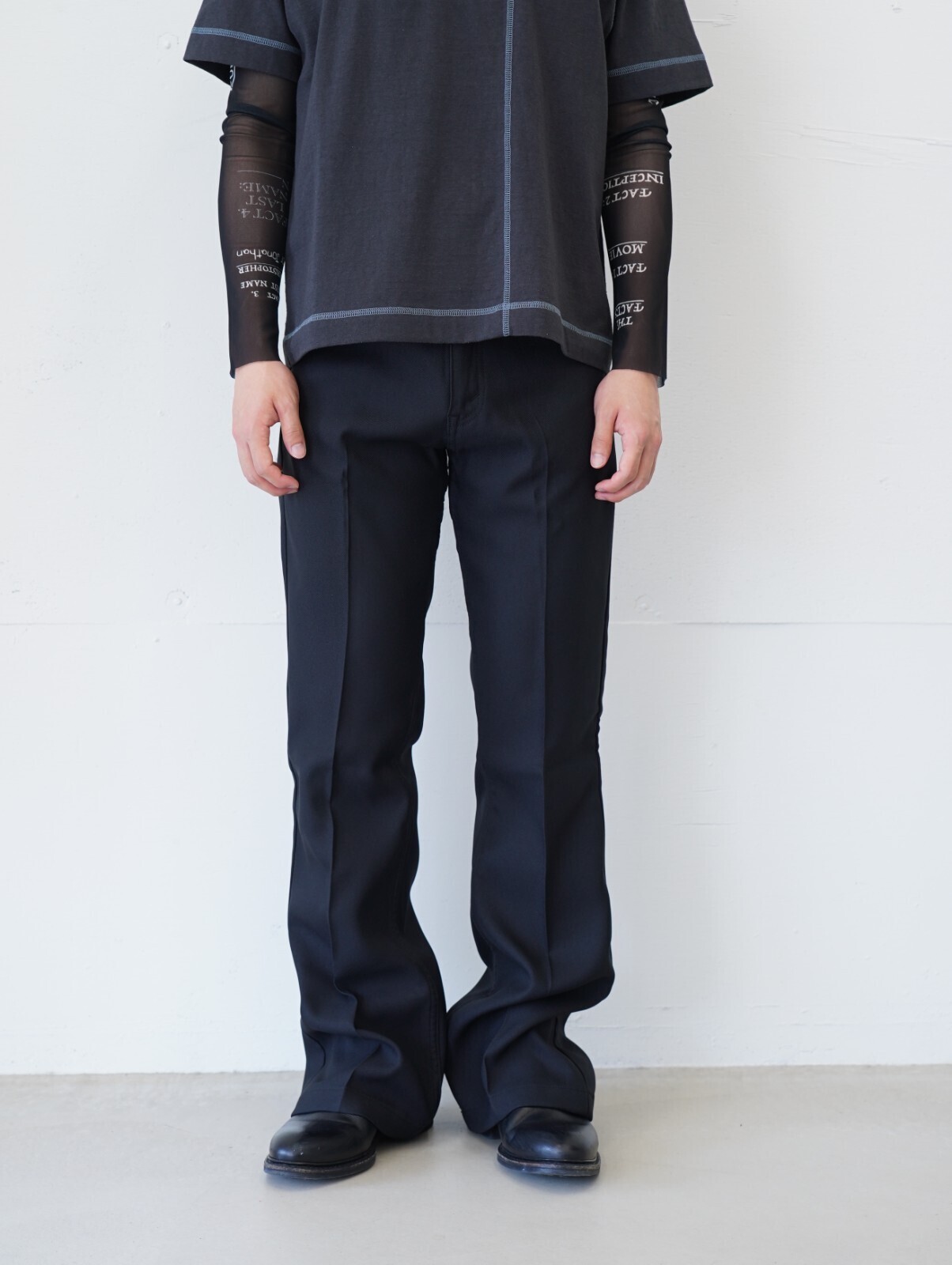ダイリク メンズ ”フレア" プレスドパンツ 画像1