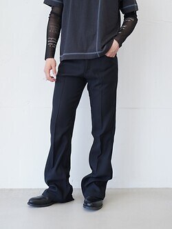ダイリク メンズ ”フレア" プレスドパンツ 画像4