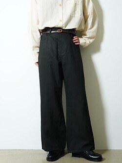 YUTASETOGAWA 남성 5 POCKET TROUSERS - PIGMENT LINEN 이미지4