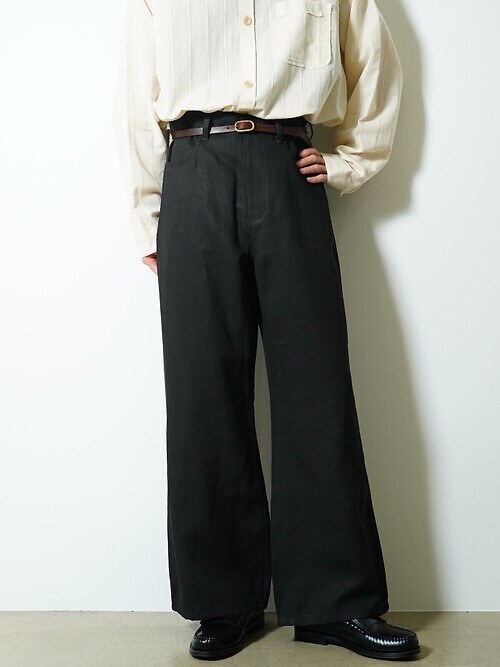 5 POCKET TROUSERS - PIGMENT LINEN｜YUTASETOGAWA MENS