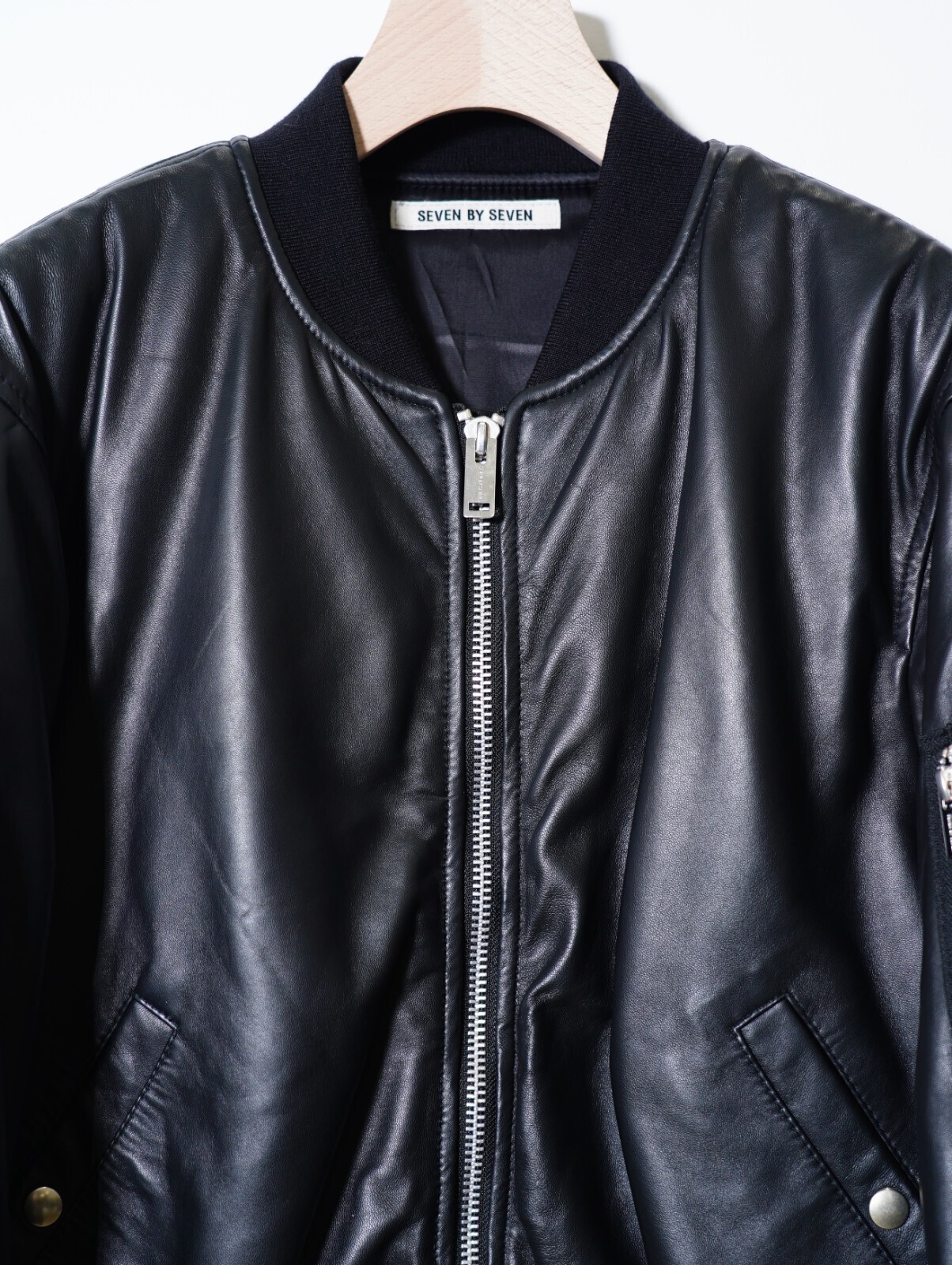 SEVEN BY SEVEN 男士 MA-1 LEATHER BLOUSON  ‐Sheep Leather‐ 图片10