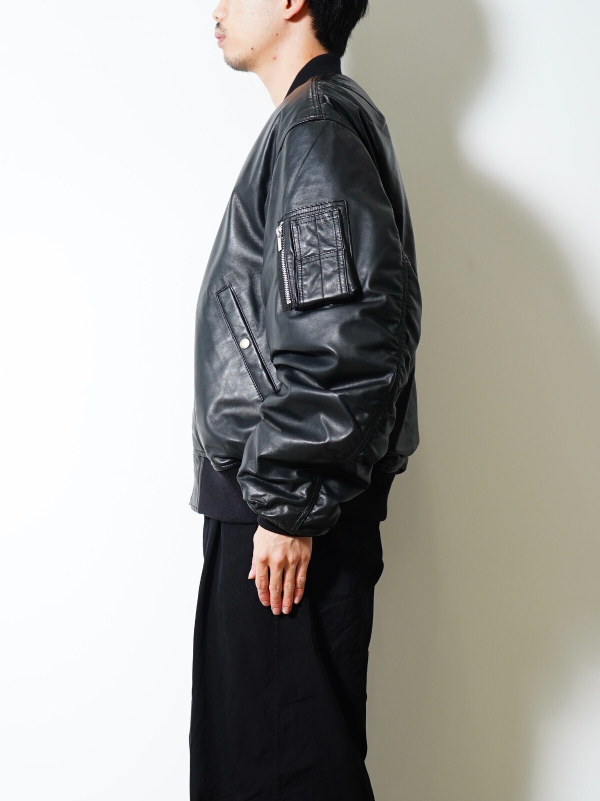 SEVEN BY SEVEN 男士 MA-1 LEATHER BLOUSON  ‐Sheep Leather‐ 图片2
