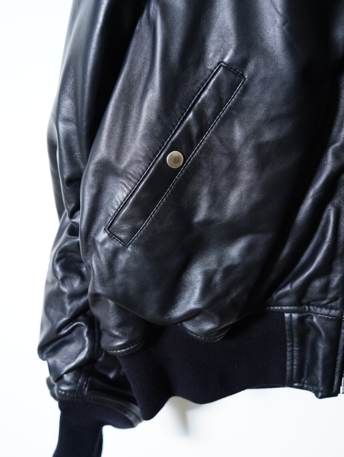 SEVEN BY SEVEN 男士 MA-1 LEATHER BLOUSON  ‐Sheep Leather‐ 图片11