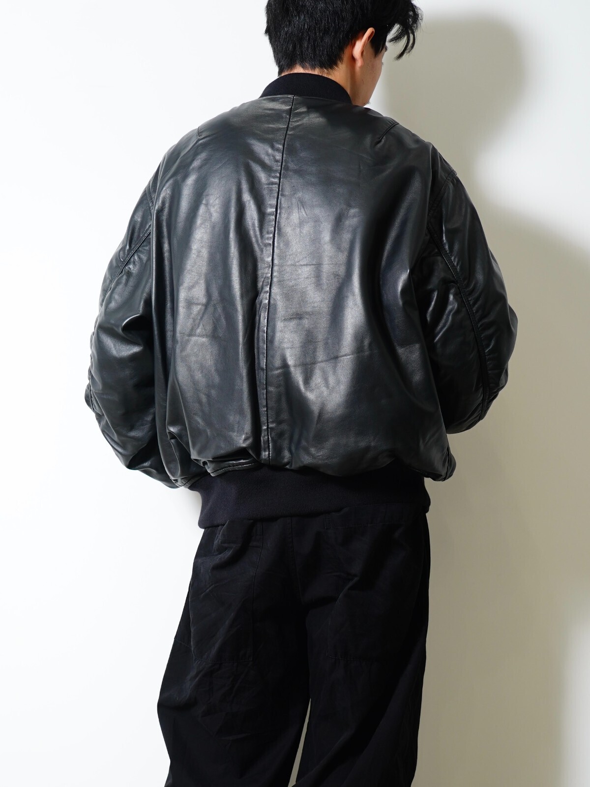 SEVEN BY SEVEN 男士 MA-1 LEATHER BLOUSON  ‐Sheep Leather‐ 图片7
