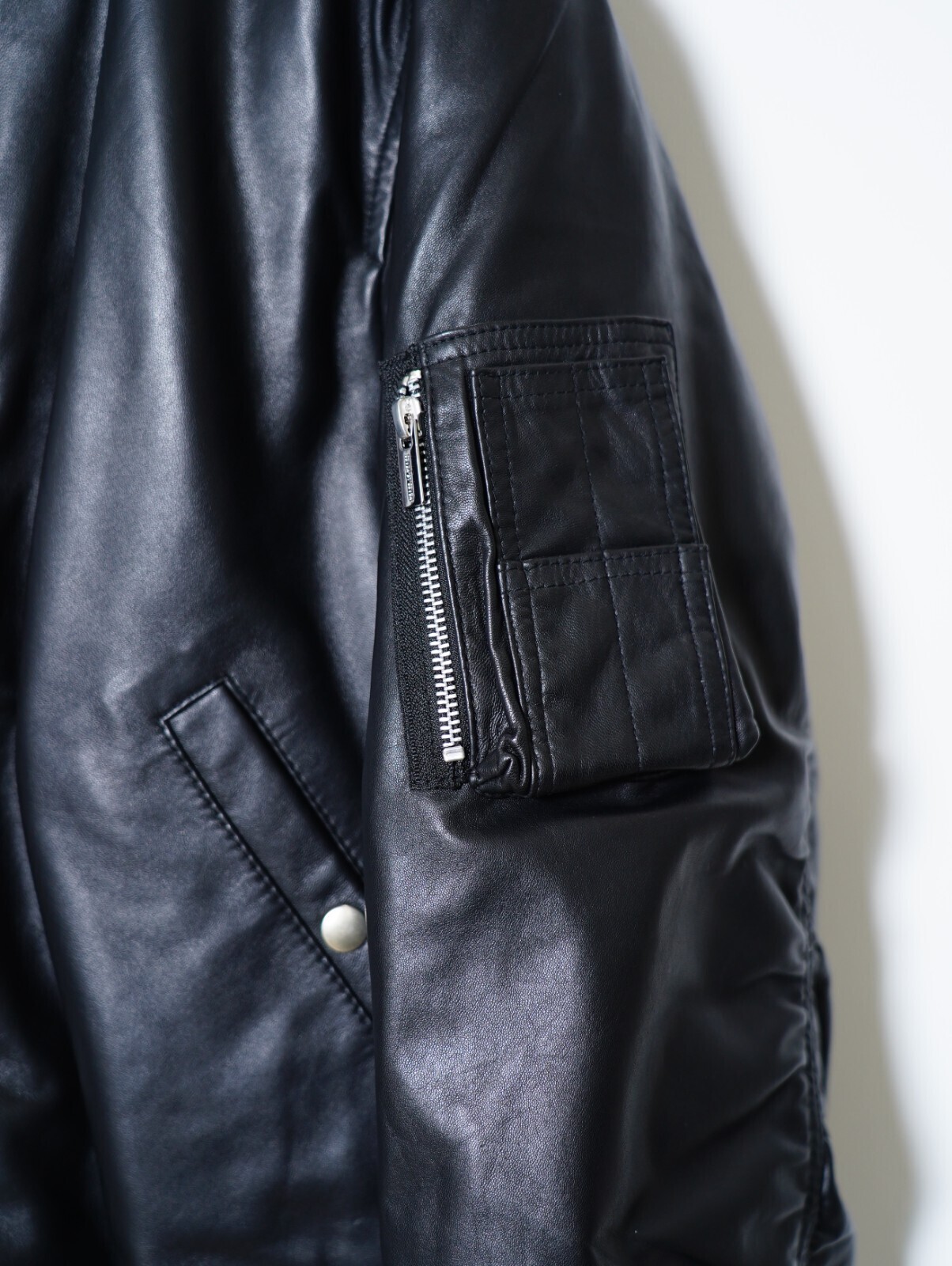 SEVEN BY SEVEN 男士 MA-1 LEATHER BLOUSON  ‐Sheep Leather‐ 图片13