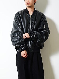 SEVEN BY SEVEN 男士 MA-1 LEATHER BLOUSON  ‐Sheep Leather‐ 图片5