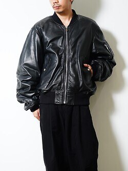 SEVEN BY SEVEN 男士 MA-1 LEATHER BLOUSON  ‐Sheep Leather‐ 图片4
