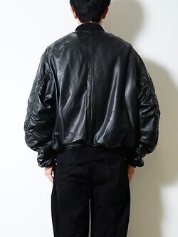 SEVEN BY SEVEN 男士 MA-1 LEATHER BLOUSON  ‐Sheep Leather‐ 图片3