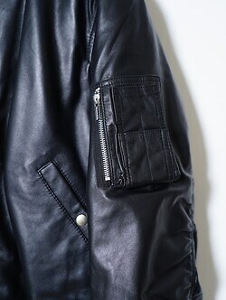 SEVEN BY SEVEN 男士 MA-1 LEATHER BLOUSON  ‐Sheep Leather‐ 图片13