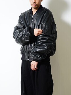 SEVEN BY SEVEN 男士 MA-1 LEATHER BLOUSON  ‐Sheep Leather‐ 图片6