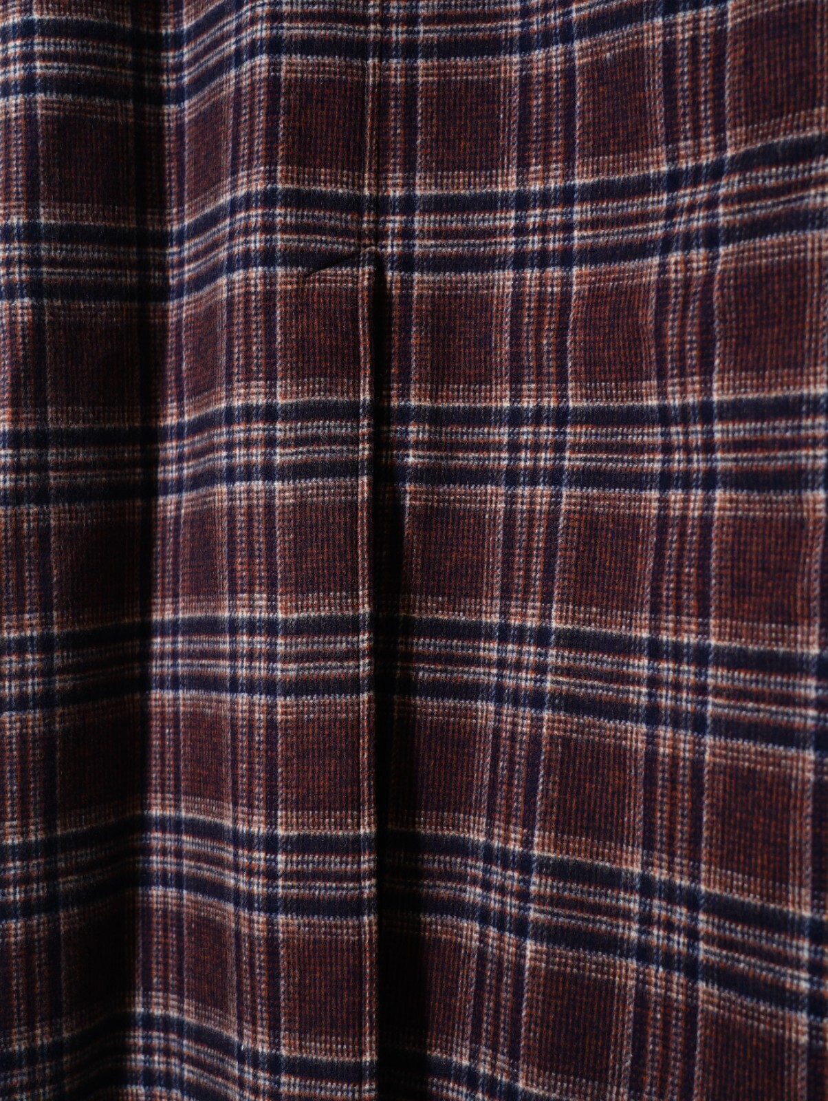 FUJI 남성 WOOL CHECK BALMACAAN COAT 이미지11
