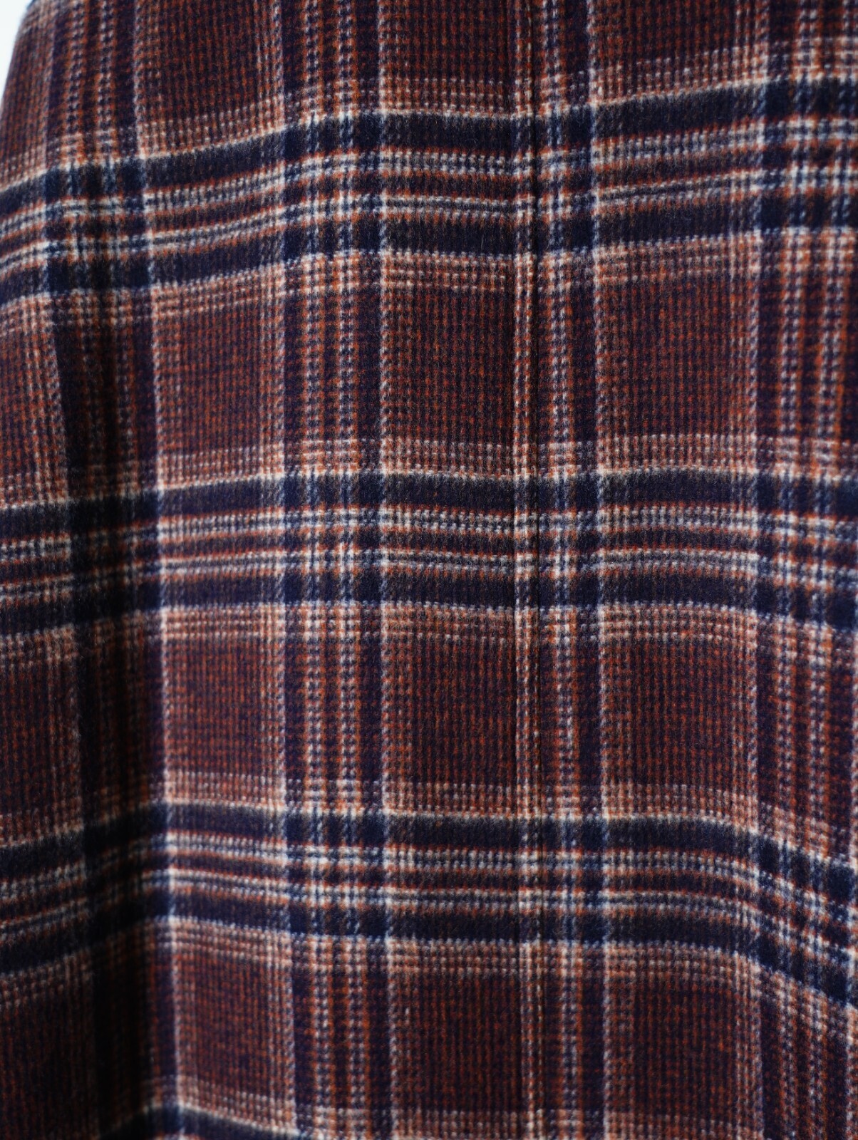 FUJI 남성 WOOL CHECK BALMACAAN COAT 이미지15