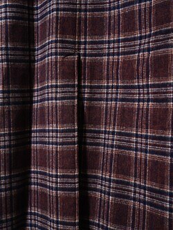 FUJI 남성 WOOL CHECK BALMACAAN COAT 이미지11
