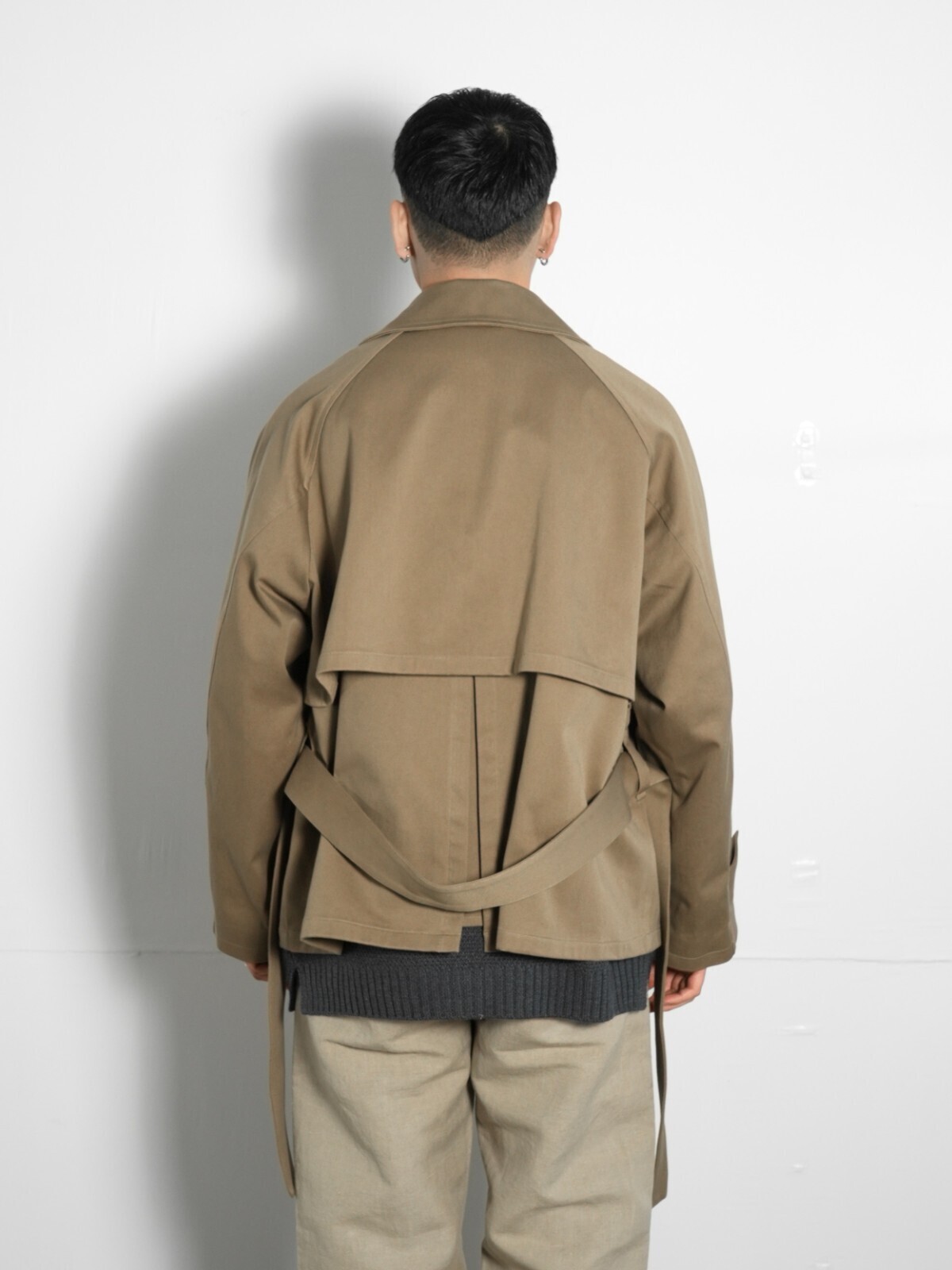 Blanc YM 女裝 & 男裝 Short Trench Coat 圖片10