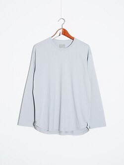 カーリー(CURLY&Co.) メンズ スーピマコットン クルーネック ロングスリーブTシャツ Lt.Gray 3(L)