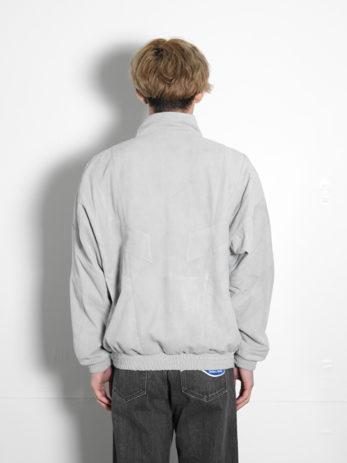 SEVEN BY SEVEN MENS LEATHER TRACK JACKET - Goat suede - IMAGE12
