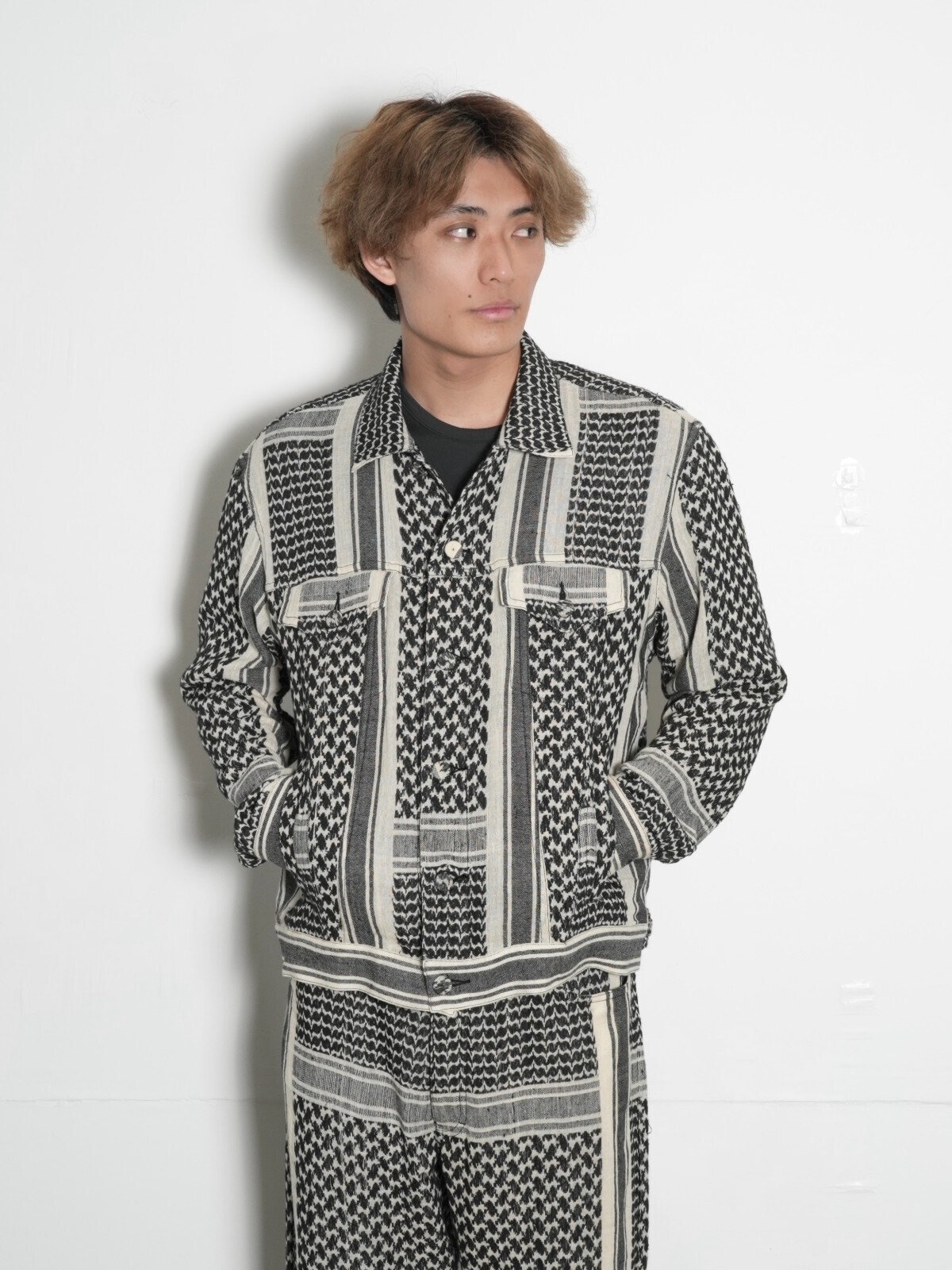 SEVEN BY SEVEN MENS REWORK 3RD TYPE JACKET - Vintage shemagh - IMAGE15