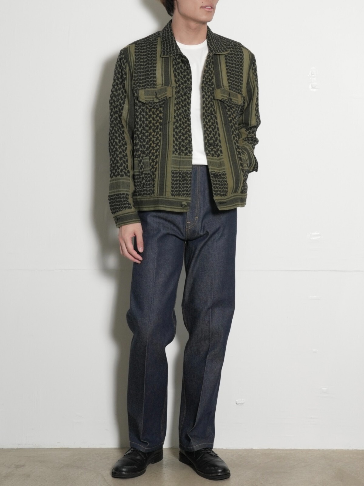 SEVEN BY SEVEN MENS REWORK 3RD TYPE JACKET - Vintage shemagh - IMAGE20