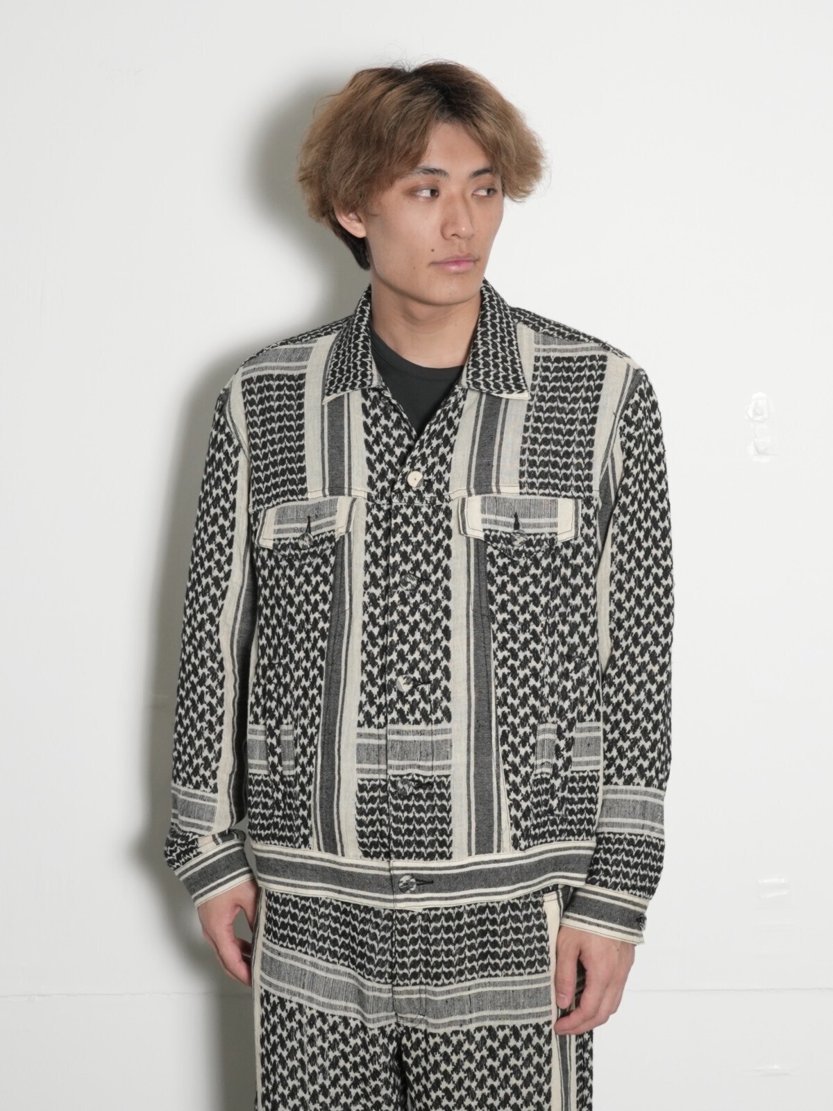 SEVEN BY SEVEN MENS REWORK 3RD TYPE JACKET - Vintage shemagh - IMAGE14