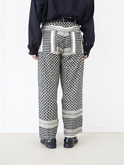セブンバイセブン メンズ リワークワイドパンツ -ヴィンテージシュマグ- 画像3