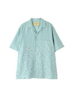 セブン バイ セブン(SEVEN BY SEVEN) レディース & メンズ オープンカラーシャツ -ボタニカルプリント- mint green S