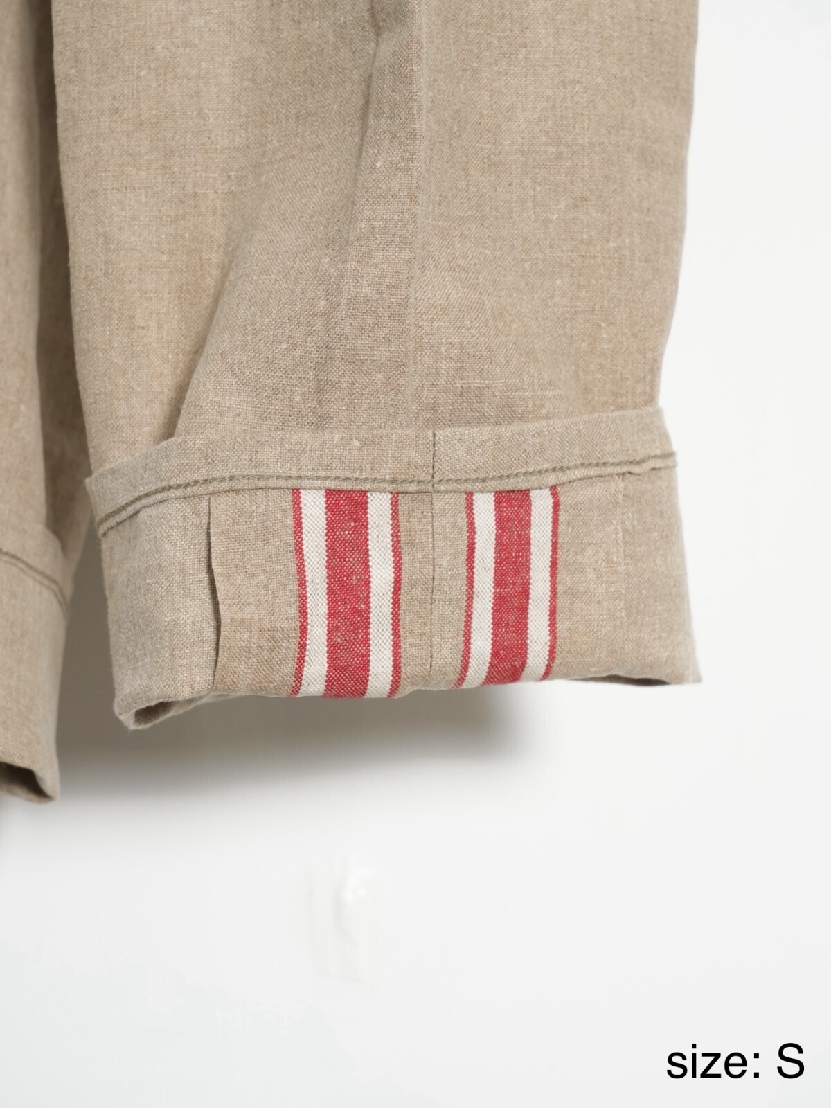 SEVEN BY SEVEN 남성 REWORK WIDE LINEN PANTS - Antique selvedge linen - 이미지14