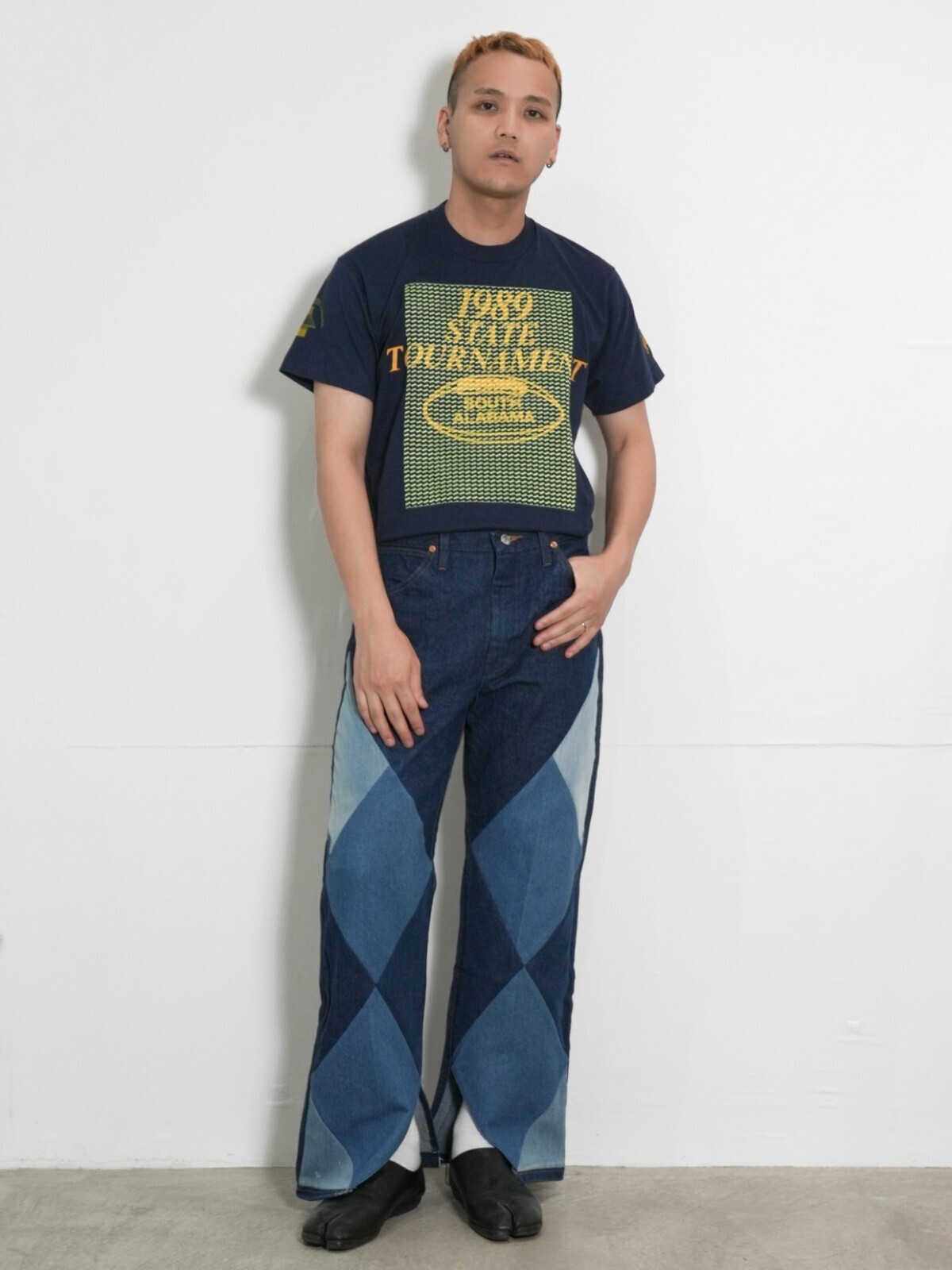 SEVEN BY SEVEN WOMENS & MENS REWORK EMBROIDERY TEE - Blurred print - IMAGE19