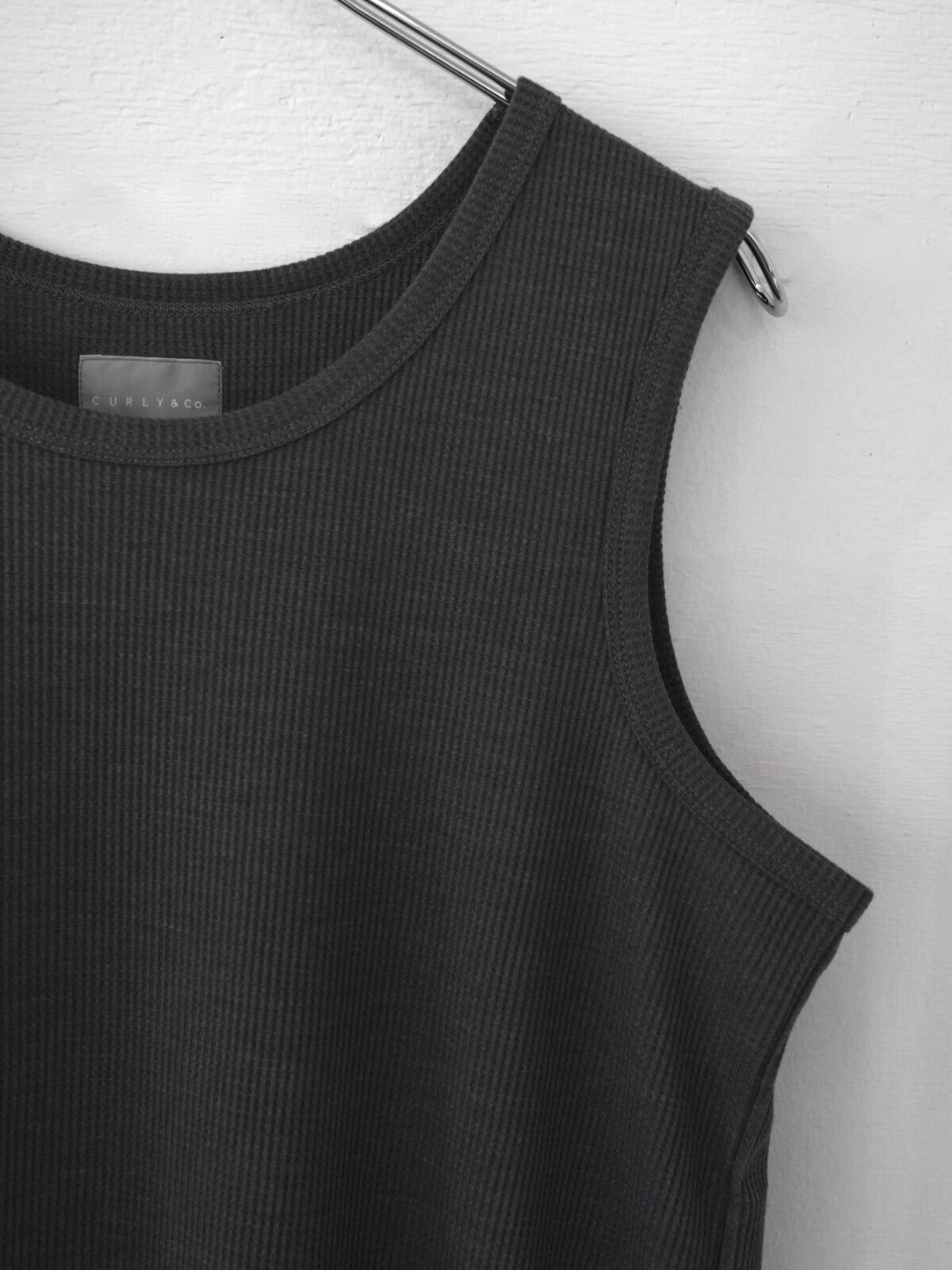 カーリー レディース & メンズ リサイクルワッフルタンク 画像6