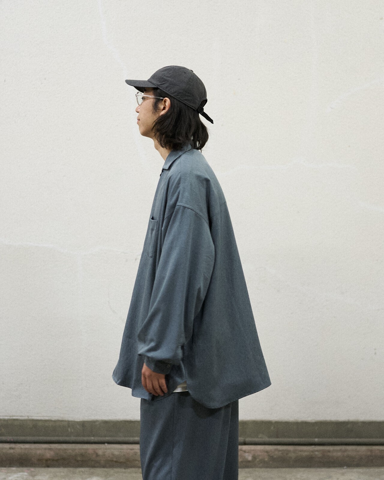 フレッシュサービス メンズ クールファイバーオープンカラーシャツ(長袖) 画像15