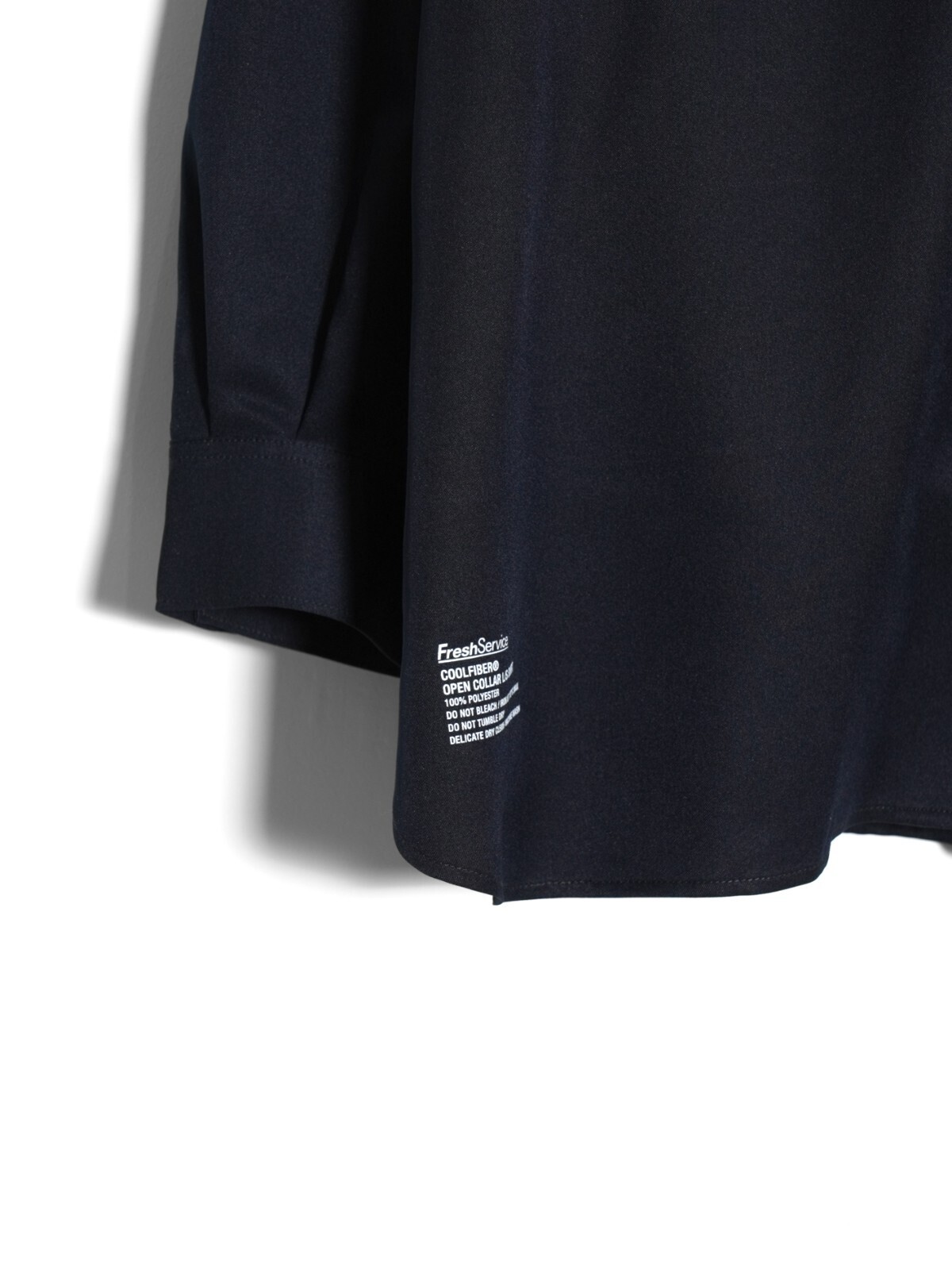 フレッシュサービス メンズ クールファイバーオープンカラーシャツ(長袖) 画像9
