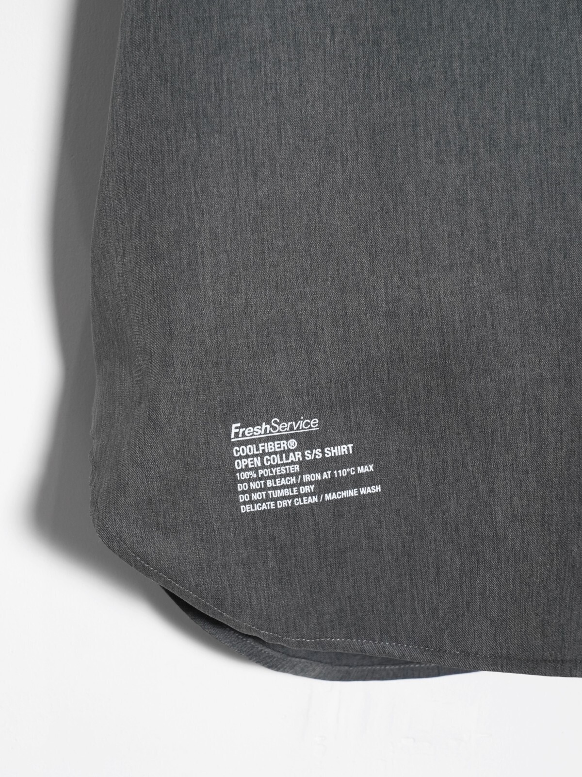 フレッシュサービス メンズ クールファイバーオープンカラーシャツ(半袖) 画像9