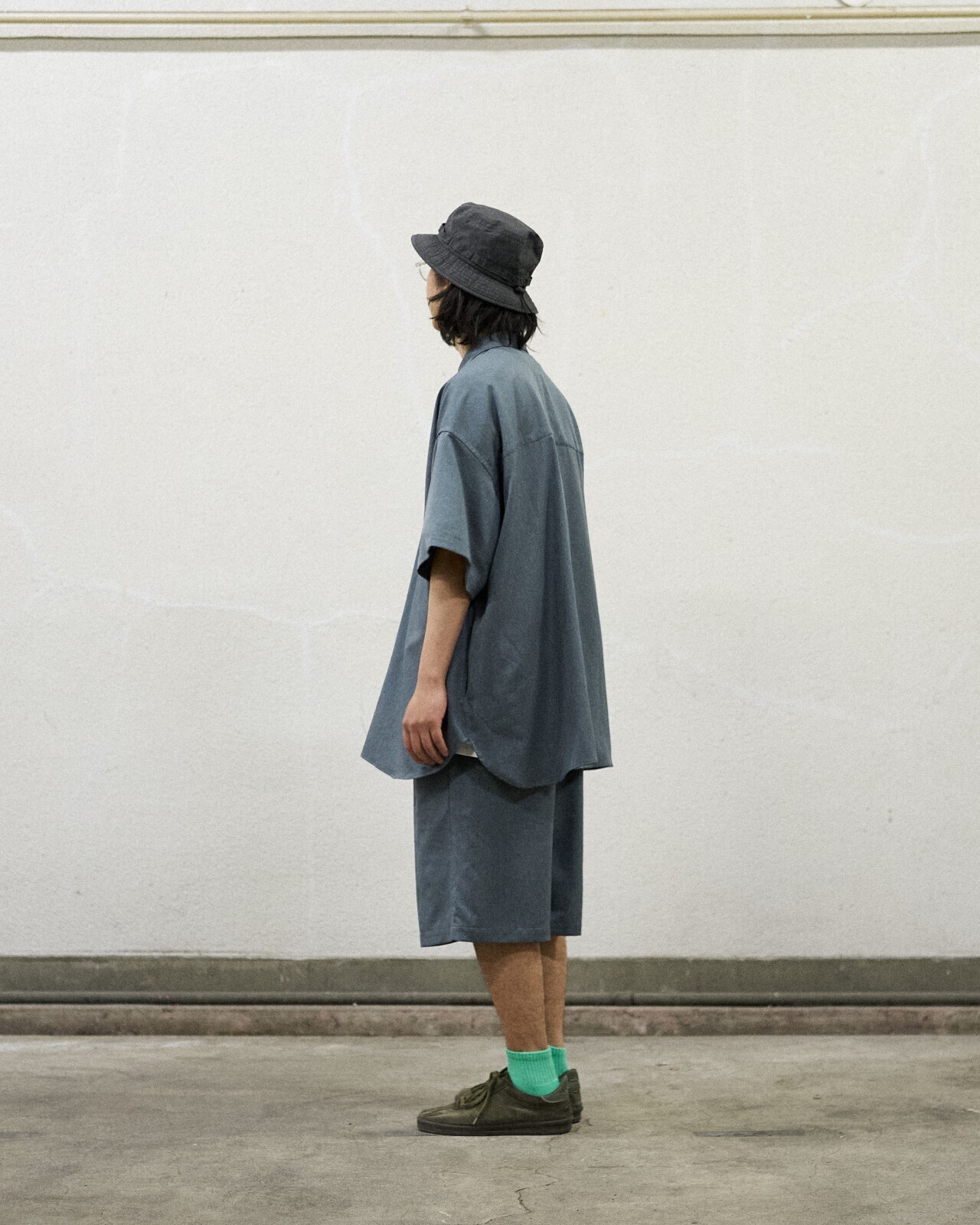 フレッシュサービス　クールファイバーオープンカラーショートスリーブシャツ Fresh Service (フレッシュサービス) COOLFIBER OPEN COLLAR S/S