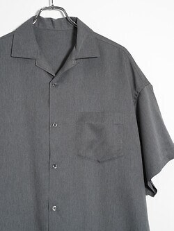 フレッシュサービス メンズ クールファイバーオープンカラーシャツ(半袖) 写真8