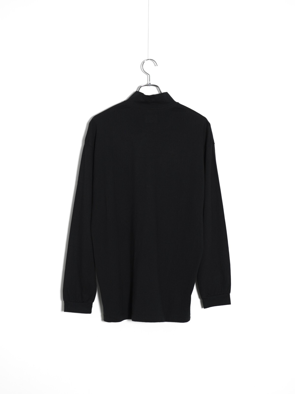 カシミヤブレンドモックネックL/S Tシャツ - カーリー