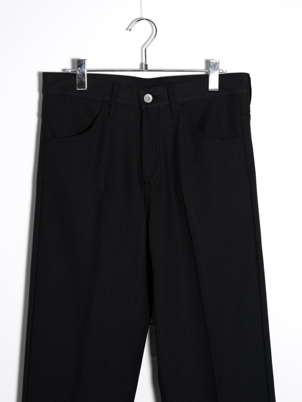 DAIRIKU MENS "Straight"Pressed Pants (22AW Black) IMAGE4