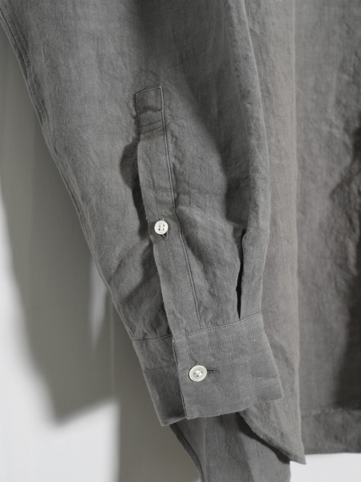 コロン メンズ ヘンリーネックシャツ (ハイカウントリネン) 画像5