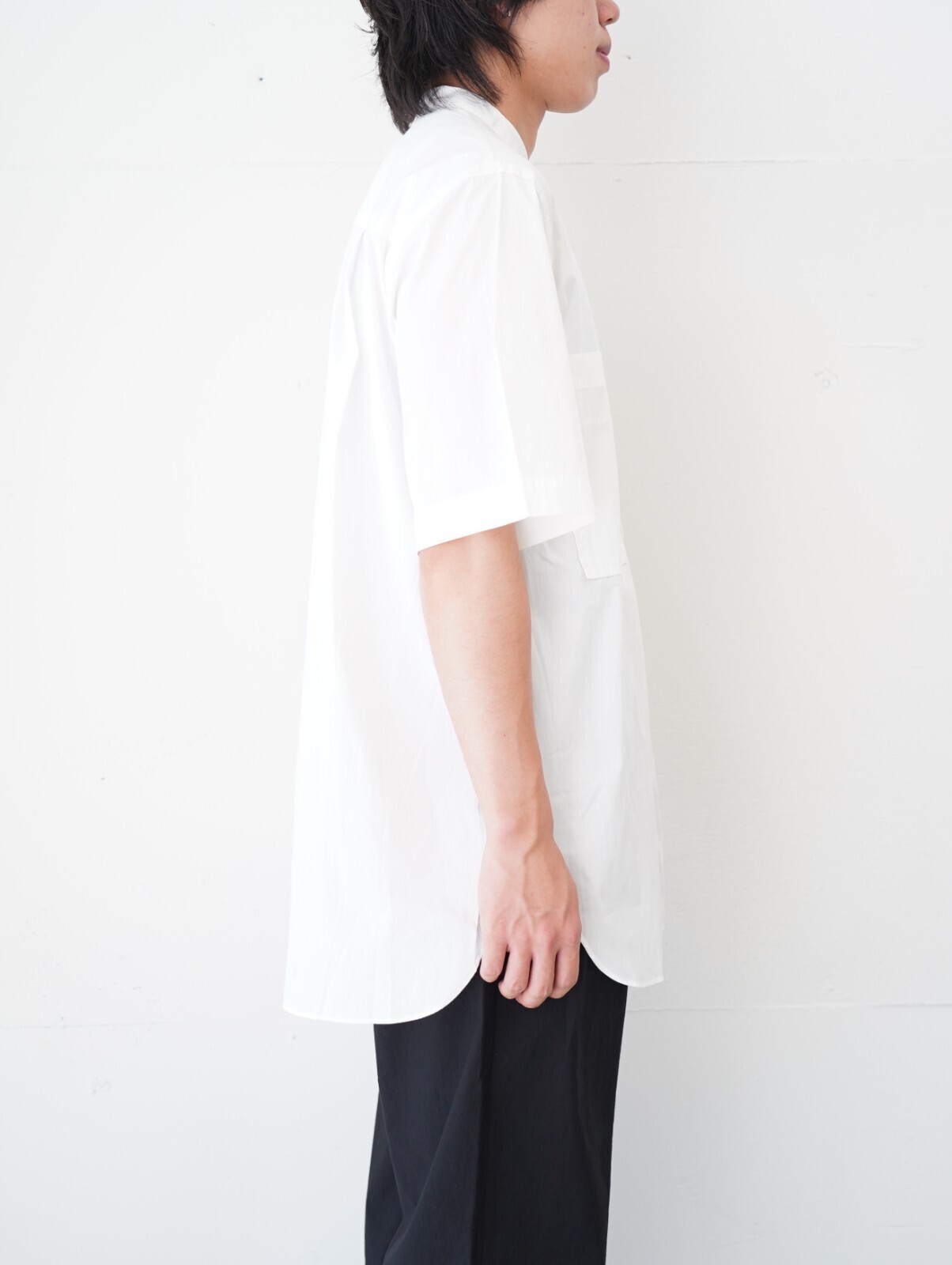 コロン メンズ ダブルポケットS/Sシャツ (コットン×ナイロンタイプライター) 画像2