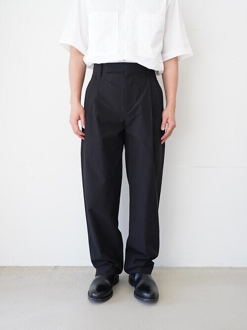 2out-Pleats Slacks -Cotton Typewriter-｜:colon 男士