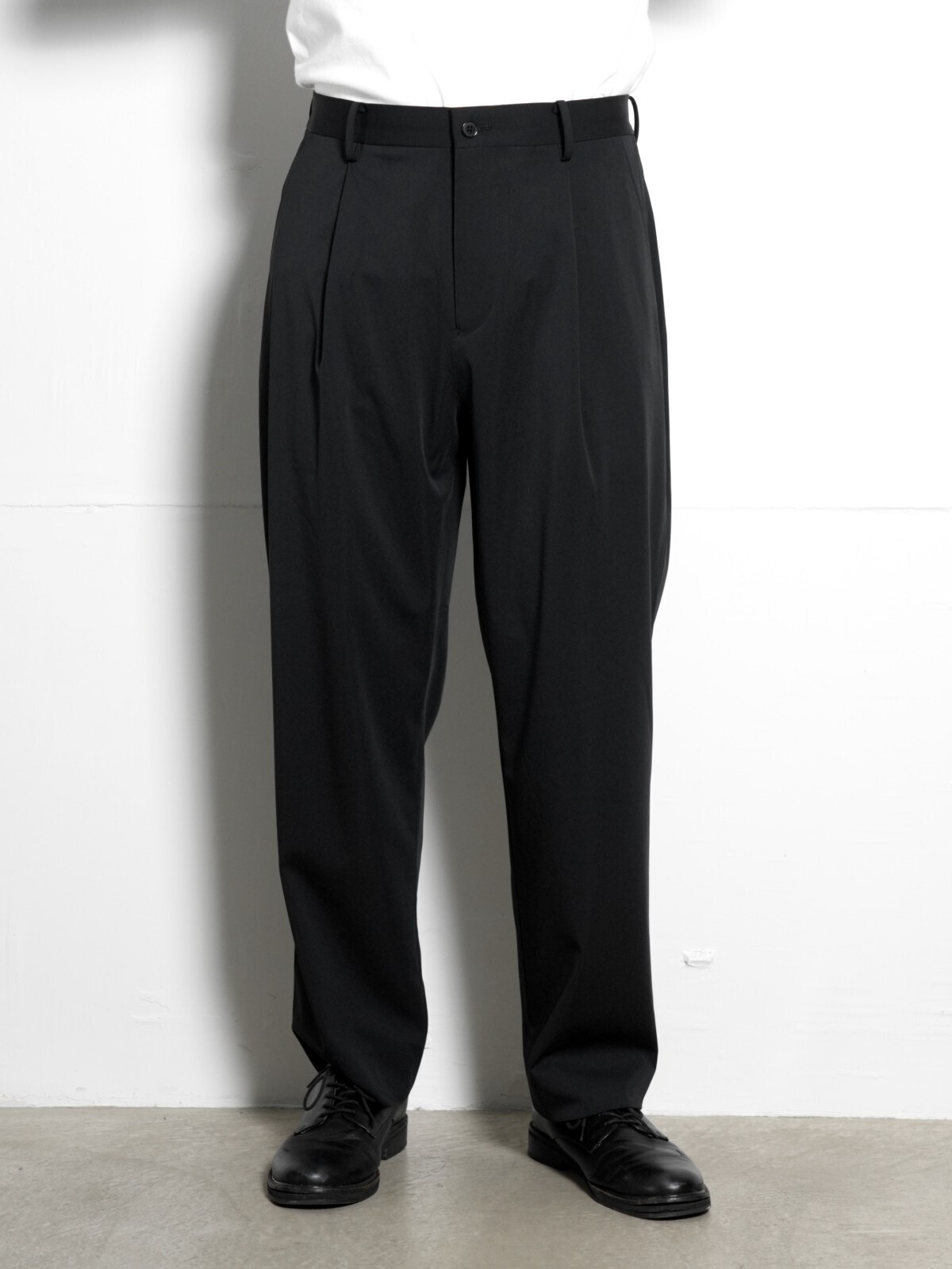 :colon MENS 1out-Pleats Slacks -Stretch Jersey- IMAGE9