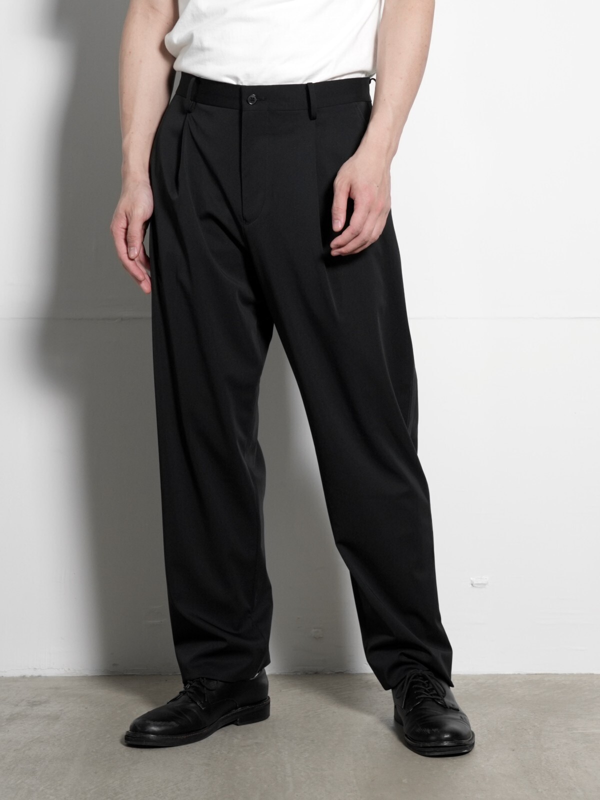 :colon MENS 1out-Pleats Slacks -Stretch Jersey- IMAGE13