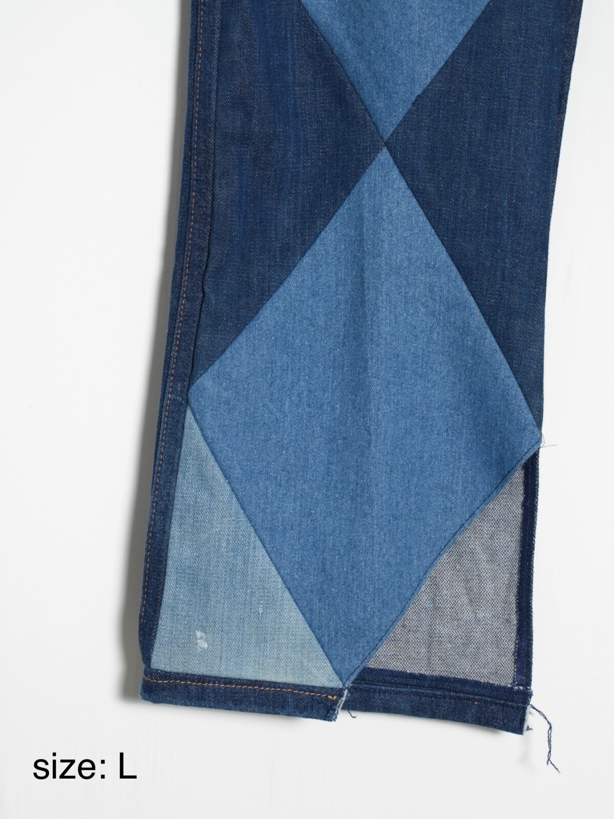 SEVEN BY SEVEN MENS REWORK DENIM PANTS - Diamond pattern - IMAGE15