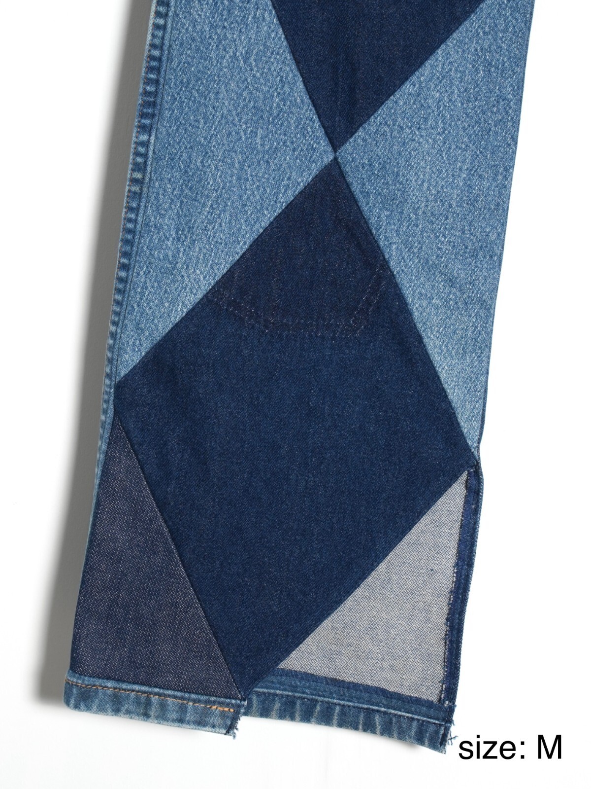 SEVEN BY SEVEN MENS REWORK DENIM PANTS - Diamond pattern - IMAGE12